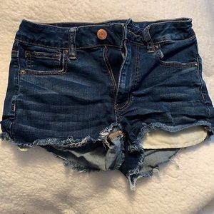 American Eagle hi-rise shortie shorts